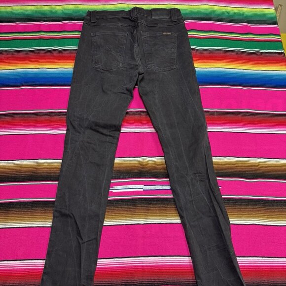 Nudie Jeans Co. Men's 32x34 (Act 32x33) Lean Dean Slim‎ Black Made in Italy - Picture 3 of 7